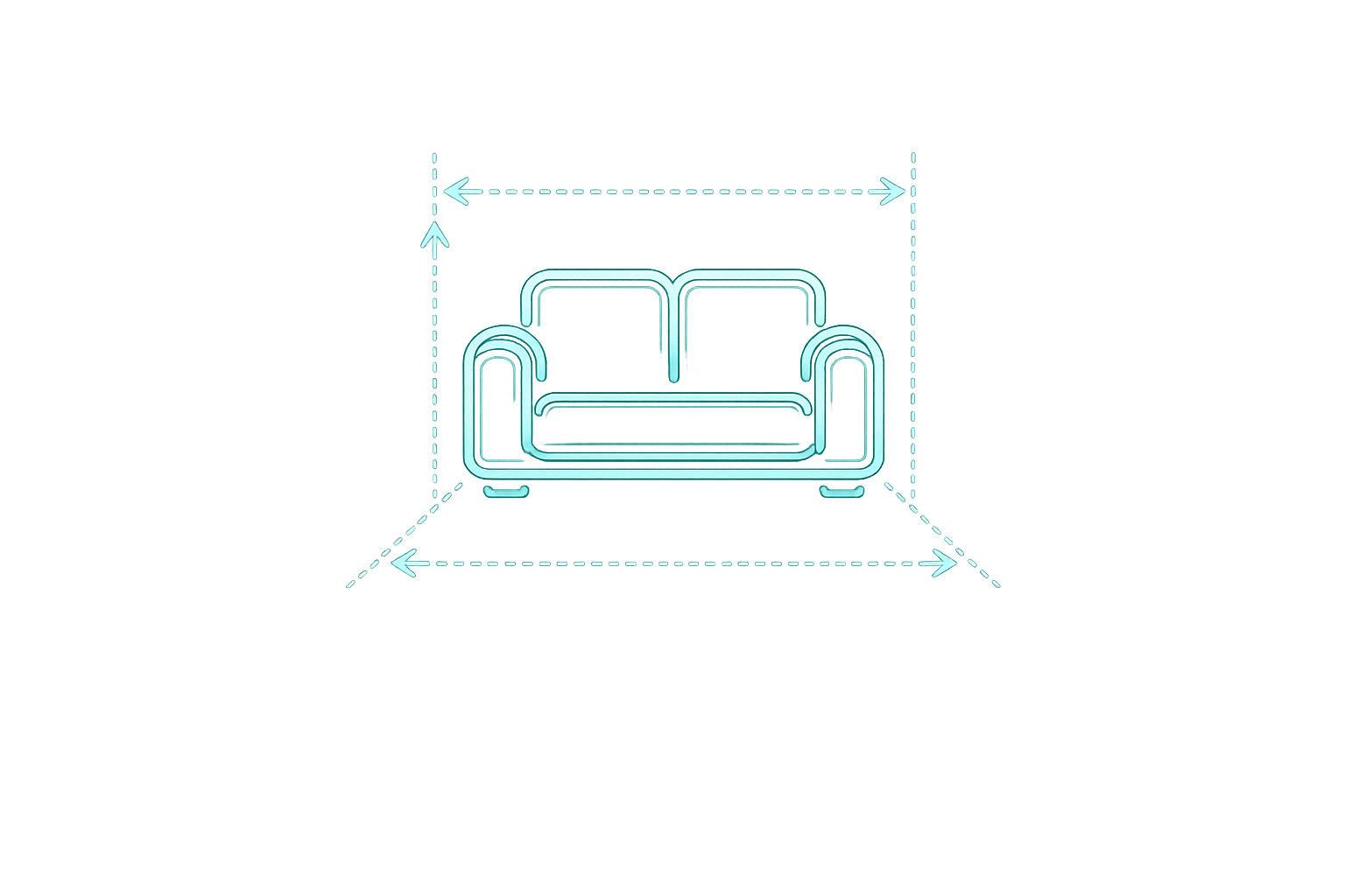 Living space and fit icon